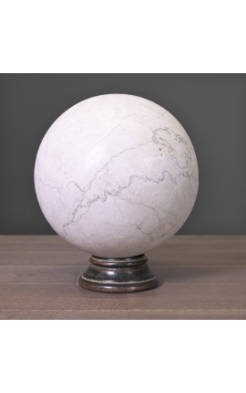 Sphère en marbre blanc - Taille XL