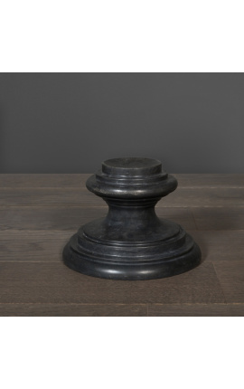 Velký černý mramorový podstavec z černého mramoru ve stylu 19. století - 30 cm