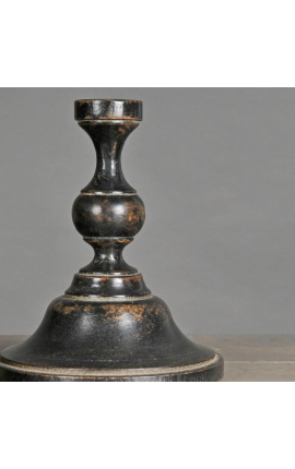 Soubor pěti podložek typu balustr en bois sculpté noir