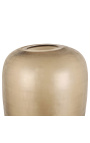 Голяма цилиндрична ваза "Мади" прозрачно бежово кафяво стъкло