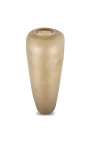 Very large cylindrical vase "Maddy" clear beige brown glass