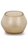 Tealight Maddy klart beigebrunt glas