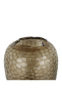 Vase "Jimmy" røykgrå glas med geometriske fasetter - Størrelse S