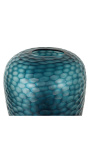 Stor cylindrisk vase "Mado" af glas af farve