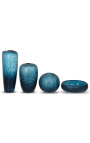 Stor cylindrisk vase "Mado" af glas af farve