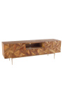 TV cabinet "Miles" rosewood with pattern 3d