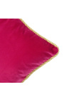 Cojín rectangular terciopelo color fucsia 35 x 45