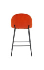 Jedálenská stolička "Alia" dizajn v saffron velvet s čiernymi nohami