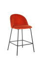 Dining chair "Alia" design i saffronvelvet med sorte ben