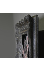 Stile cornice nera ottocentesca patinata con anamorphosis "La grande Signora"