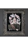 Stilram 19th century svart patinerad med anamorfos Den stora damen