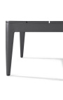 Large coffee table "Aérien" grey aluminium colour
