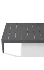 Stort kaffebord "Aérien" grå aluminiumfarge