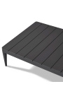 Grande table basse "Aérien" de couleur gris en aluminium