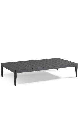 Grote salontafel "Aérien" grijs aluminium