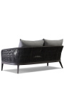 2-sitziges sofa "Aérien" graue aluminiumfarbe und gewebtes seil