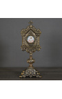 Restoration style bronze-colored metal reliquary