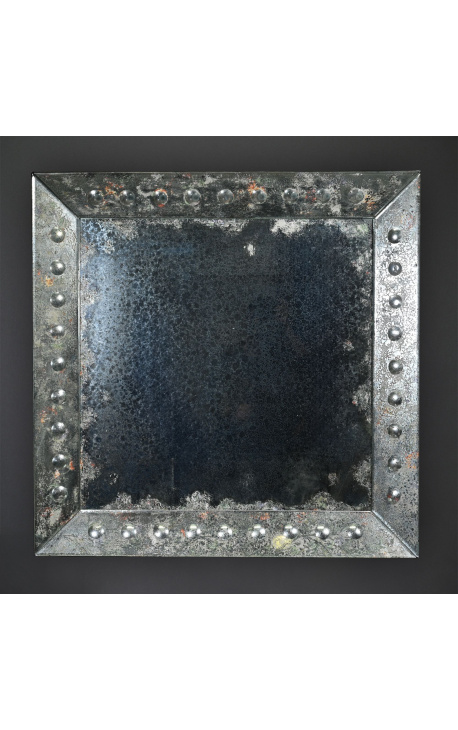 Large square mirror "Rue Montmartre" - 100 cm x 100 cm