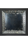 Grand miroir carré Rue Montmartre - 100 cm x 100 cm