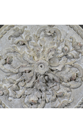 Rosace ceiling &quot;To the leaves of Acanthes&quot; metal black base
