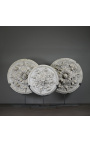 Soffitto Rosace "Ai fiori" metallo nero base
