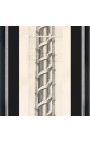 Grabado grande de la columna Trajane (vista interior) con marco negro y plata