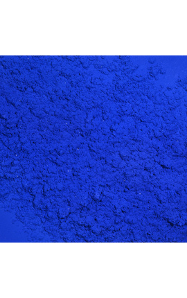 Pintura cuadrada contemporánea &quot;Bleu Dune - Formato pequeño&quot;