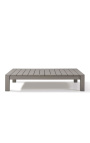 Stort soffbord "Nai Harn" aluminium Taupe färg