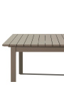 Stort utbrevbart matbord "Nai Harn" Taupefargt aluminium