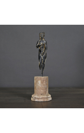 Sculpture "Venus Romaine" sur support en pierre de sable