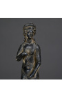 Grande sculpture "Venus Romaine" sur support en pierre de sable