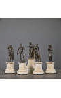 Escultura "Hércules" sobre una base de arenisca
