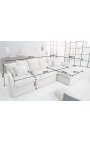 Sofa i hjørnet 255 cm CELESTE beige velvet