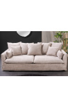 Sofa 3 pladser CELESTE krøllet beige fløjte