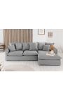 Ecksofa 255 cm CELESTE graues Leinen