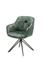 Zestaw dwóch krzeseł "Euforia" design w ciemnym zielonym velvetie