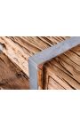 Recycelte Teak Konsole 3 Schubladen mit Edelstahlfüßen