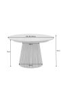 Extendable dining table PARMA 120-160-200 cm dark oak