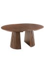 Table de repas extensible PARMA 120-160-200 cm chêne foncé