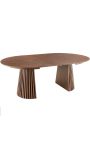 Extendable dining table PARMA 120-160-200 cm dark oak