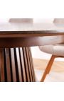 Extendable dining table PARMA 120-160-200 cm dark oak