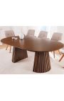 Extendable dining table PARMA 120-160-200 cm dark oak