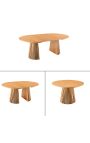 Uitbreidbare eettafel PARMA 120-160-200 cm oak