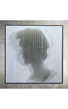 Arte de parede contemporânea em 3d "Apollo Cinetic" emoldurado