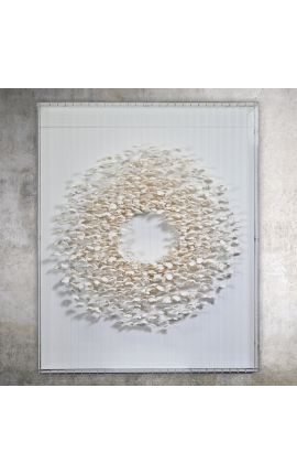 Contemporary wall artwork in 3d "Time suspended" with Plexiglass box