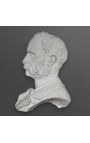 Sculpture of a plaster profile of an English Lord to be attached to the wall "My Lord"