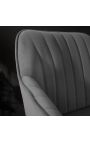 2 bar székből áll "Sienna" design szürke velvet