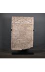 Large Roman stele in sculpted sandstone