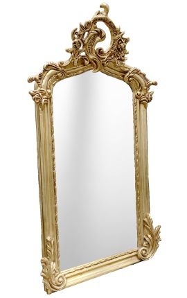Oglindă dreptunghiulară în stil Ludovic al XVI-lea - 102 cm x 53 cm