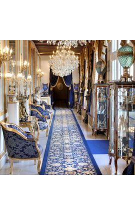 Βιτρίνα στυλ Louis XV με μαρκετερί και επιχρυσωμένο μπρούτζο